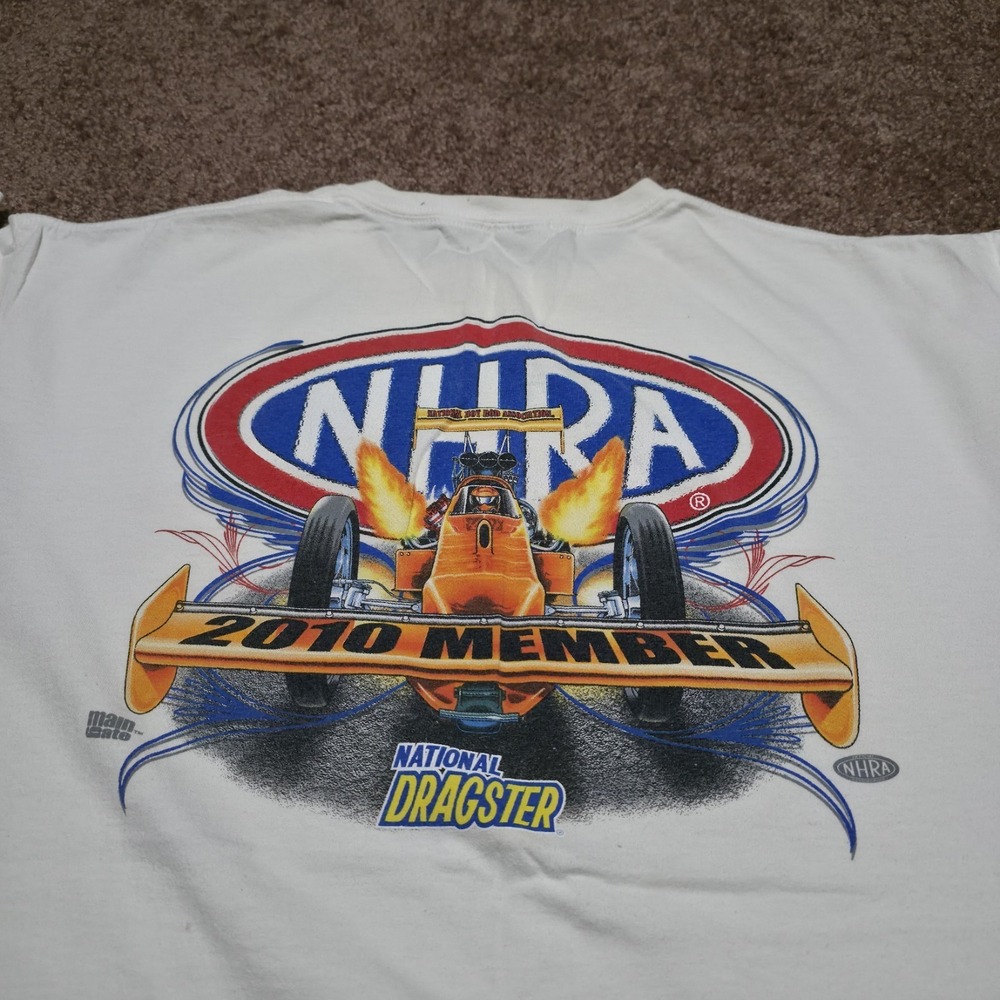 NHRA Championship Drag Racing Member National Dragster T Shirt Mens 2XL *Read*‎